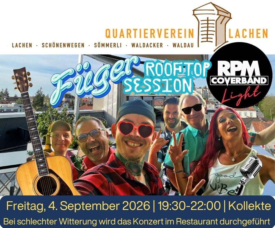 Konzert auf dem Dach von Füger