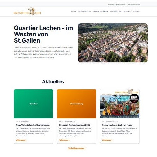 Neue Website für den Quartierverein